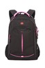 Рюкзак SWISSGEAR, черный/фуксия, фьюжн/2 мм рипстоп, 32x15x46 см, 22 л - фото 110322